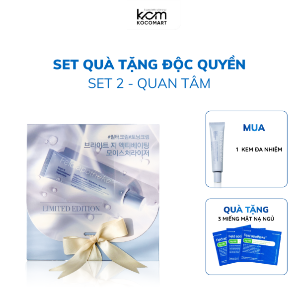 Combo Hộp quà Kem dưỡng đa nhiệm tặng kèm 3 mặt nạ ngủ Feld Apotheke