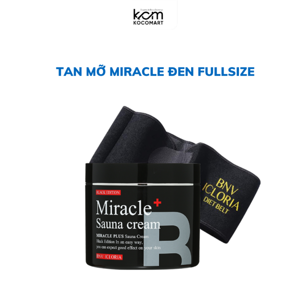 Kem tan mỡ lạnh Miracle Sauna Cream Black Edtion 500ml