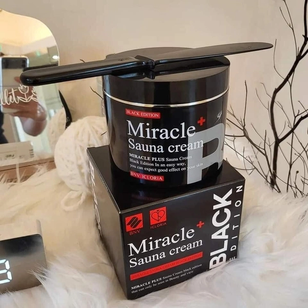 Kem tan mỡ lạnh Miracle Sauna Cream Black Edtion