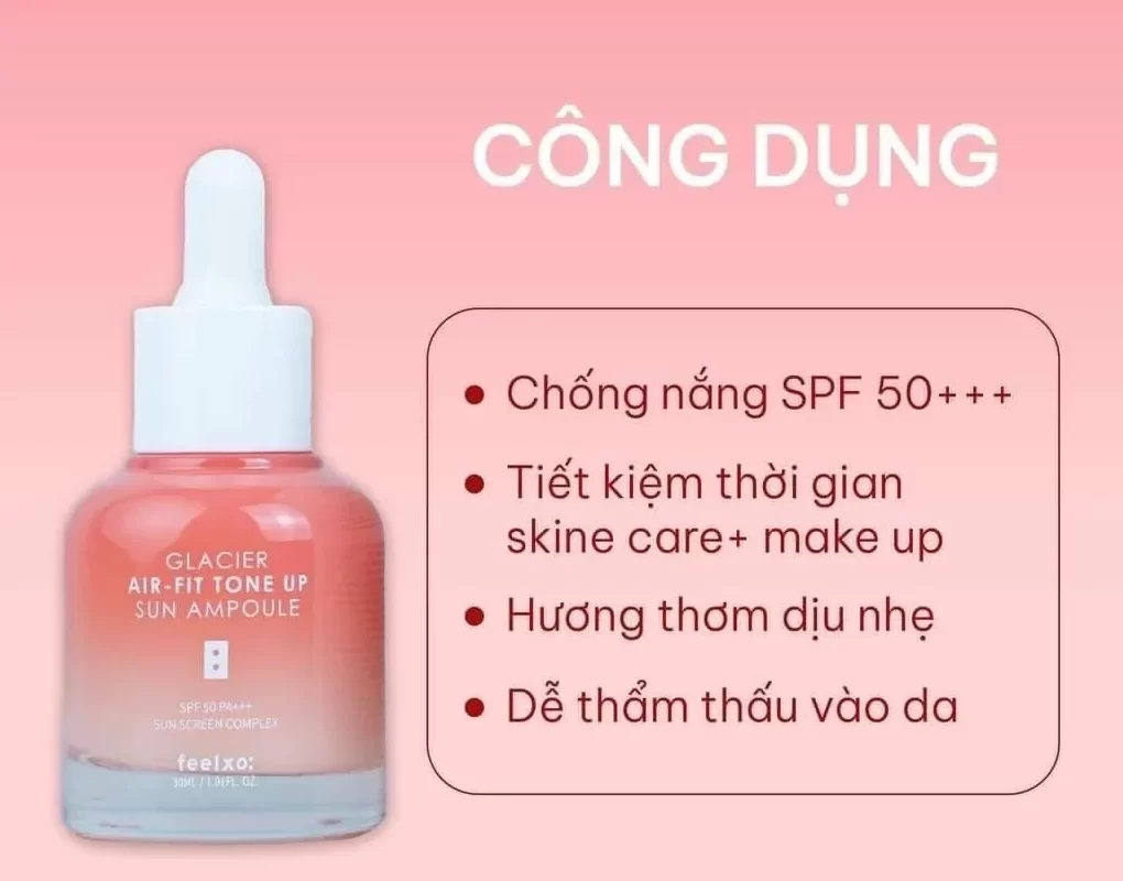 Kem chống nắng Feelxo SPF5-/ PA +++, nâng tone dưỡng trắng