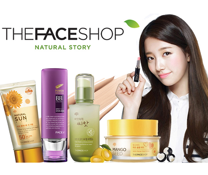 Mỹ phẩm từ thương hiệu The Face Shop