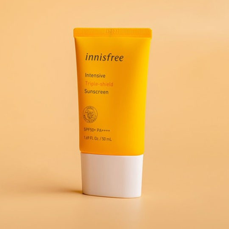 Kem chống nắng Hàn Quốc nâng tone Innisfree Triple Care 