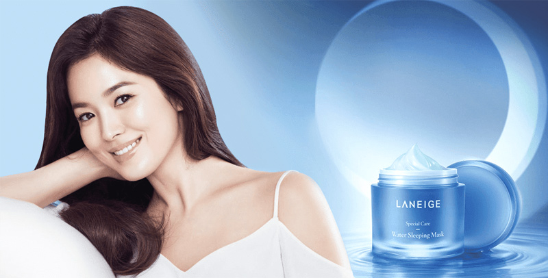 Diễn viên Song Hye Kyo làm người đại diện mỹ phẩm cho thương hiệu Laneige