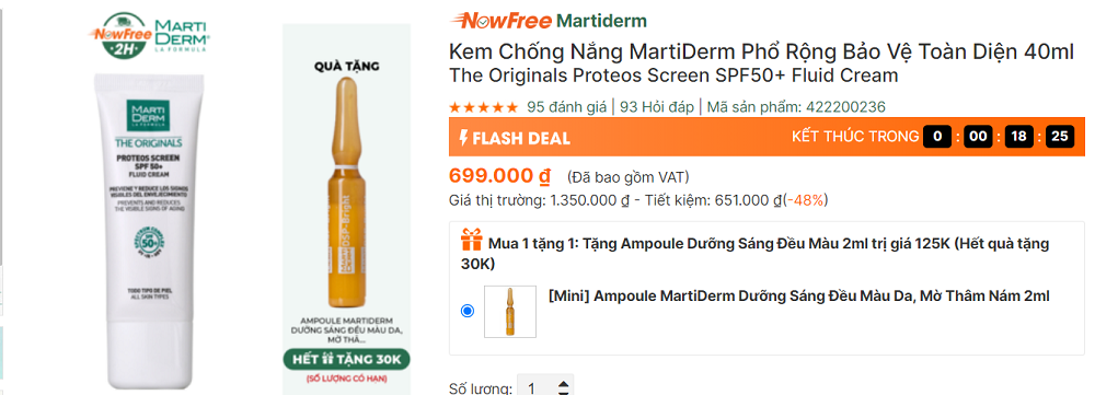 mua Kem Chống Nắng MartiDerm