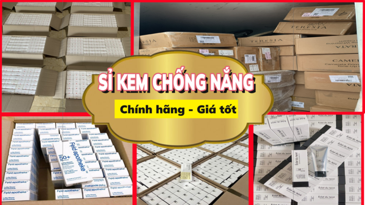 sỉ kem chống nắng chính hãng giá tốt