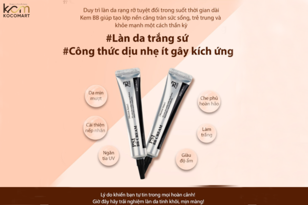 Kem nền BB Cream Pion Tech Peptide 3IN1: Makeup - Chống nắng - Trẻ hóa SPF37 PA++ 30ml