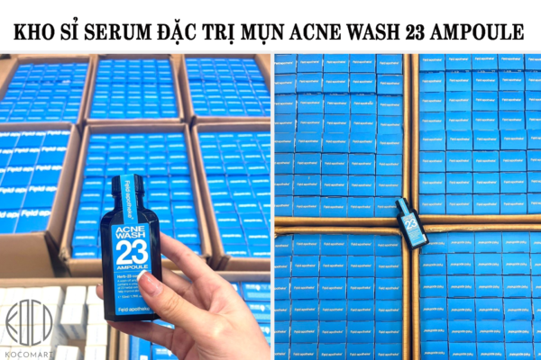 Kho sỉ serum hàn quốc đặc trị mụn ACNE WASH 23 AMPOULE